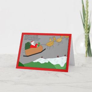 Santa's GPS Unit Christmas Card