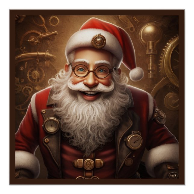 Santa's Greetings Poster (Front)