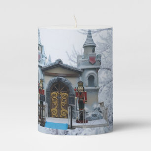 Santas Grotto and Nutcracker Guards Pillar Candle