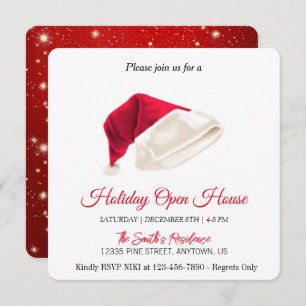Santa's hat, Christmas magic Holiday Card