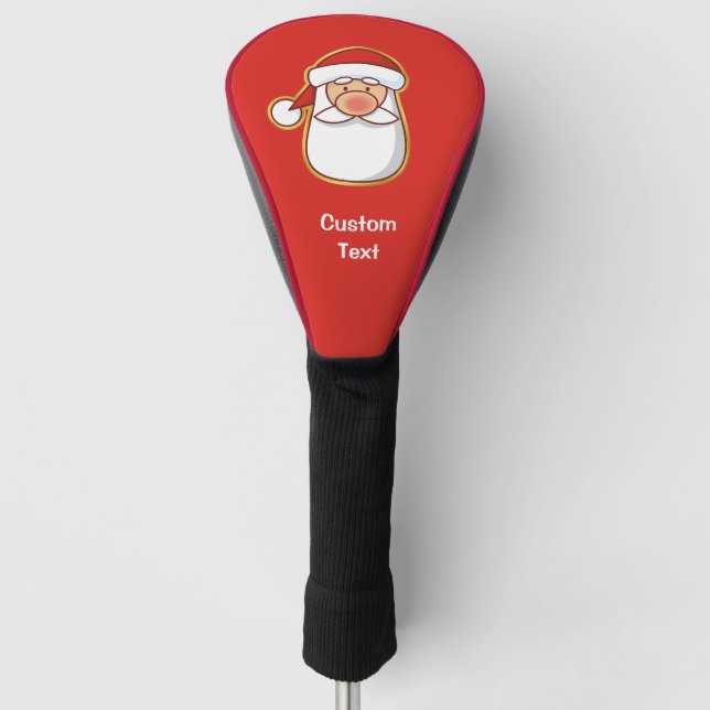 Santa's Head Golf Head Cover (Front)