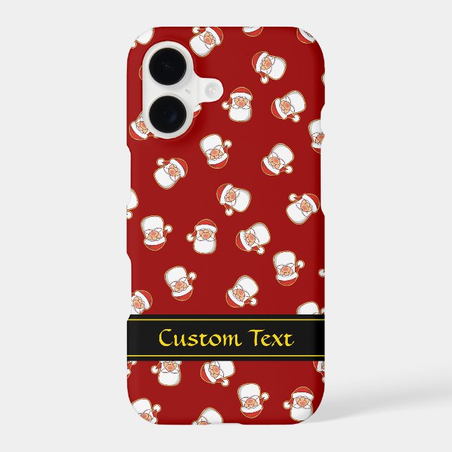 Santa's Head Pattern Case-Mate iPhone Case (Back)