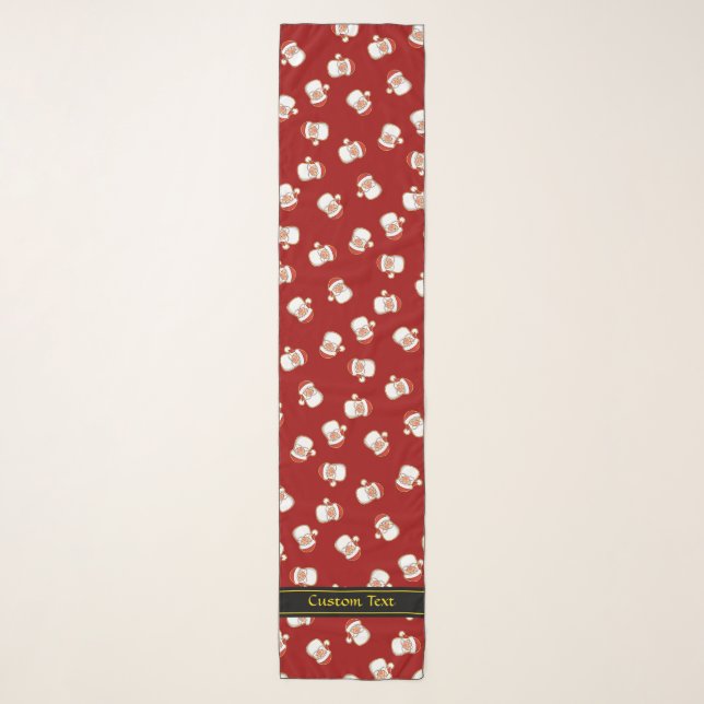 Santa's Head Pattern Scarf (Front)