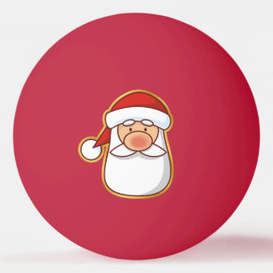 Santa's Head Ping Pong Ball