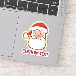 Santa's Head Sticker