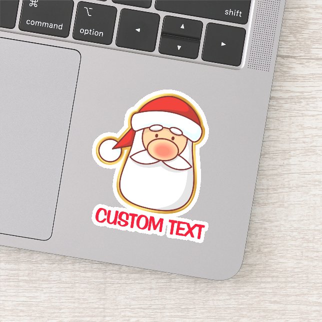 Santa's Head Sticker (Detail)