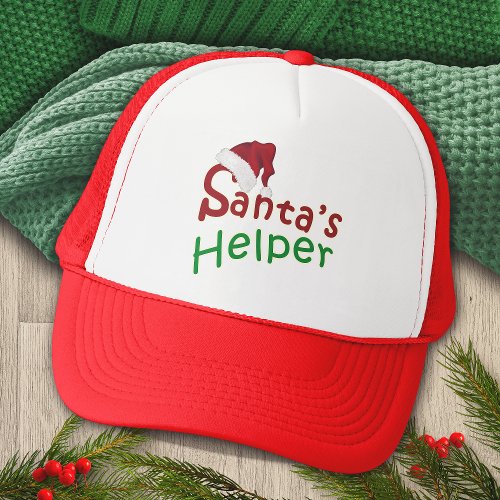 Santas Helper Christmas Holiday Trucker Hat