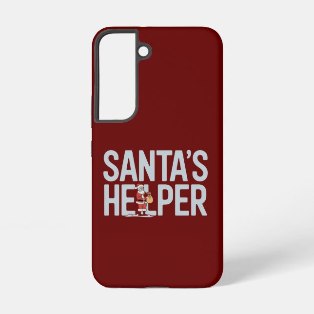 Santa's Helper Christmas Samsung Galaxy Case (Back)