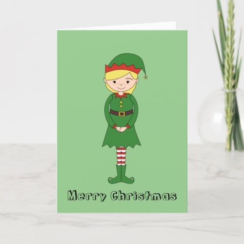 Santas Helper Christmas Special Holiday Card