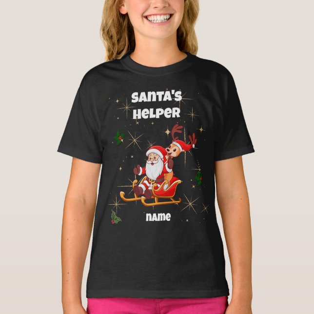 Santa's Helper Christmas T-Shirt (Front)