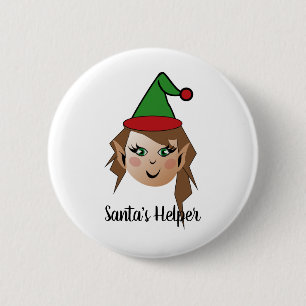 Santa's Helper Design Button