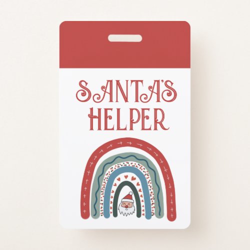 Santas Helper Holiday Event Badge