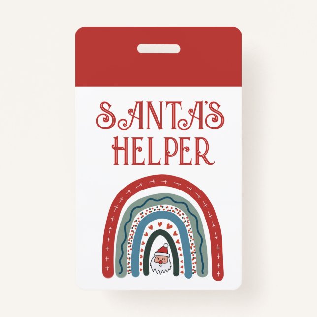 Santa's Helper Holiday Event Badge (Back)