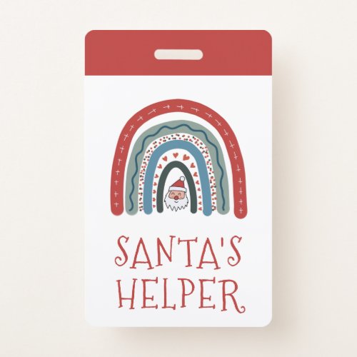 Santas Helper Holiday Event Badge