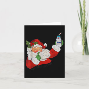 Santa's Helper Icu Crna Propofol Pharmacist Nurse Card