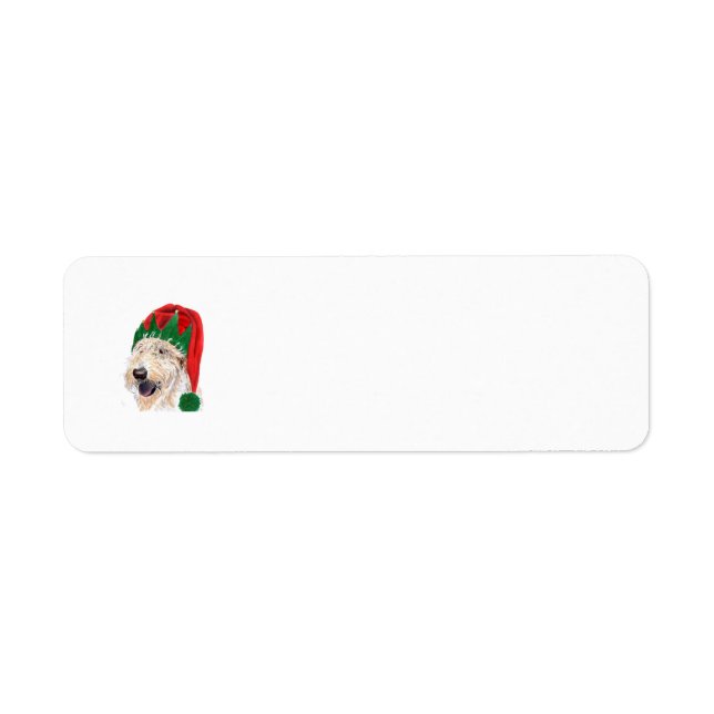 Santa's Helper Labradoodle Label (Front)