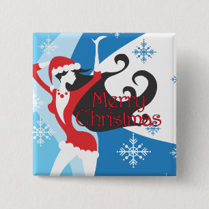 Santa's Helper - Merry Christmas Button