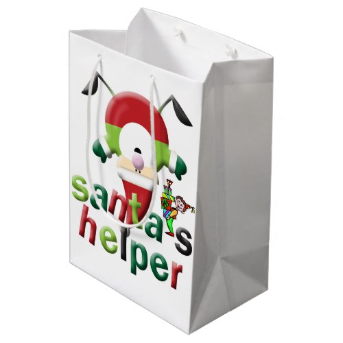 Santas Helper Merry Christmas Gift Bags