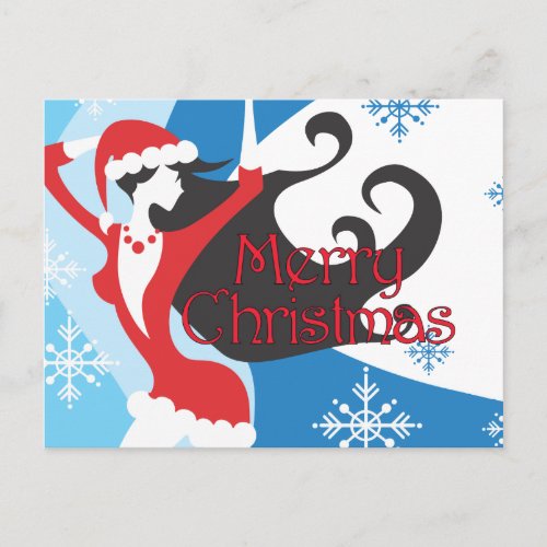 Santas Helper _ Merry Christmas Holiday Postcard