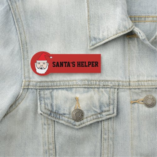 Santas helper name tag