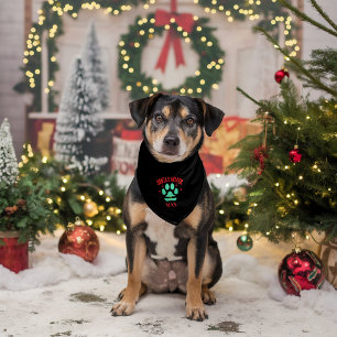 Santa's Helper Pet Bandana Collar