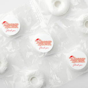 Santa's helper red seasonal Christmas thank you Life Saver® Mints