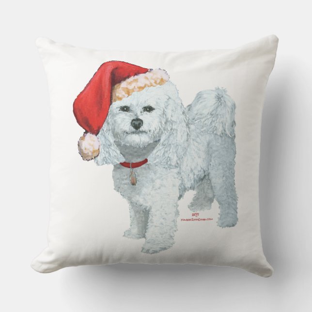 Santas Helper Throw Pillow (Front)