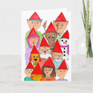 Santa's Helpers Folded Holiday Card