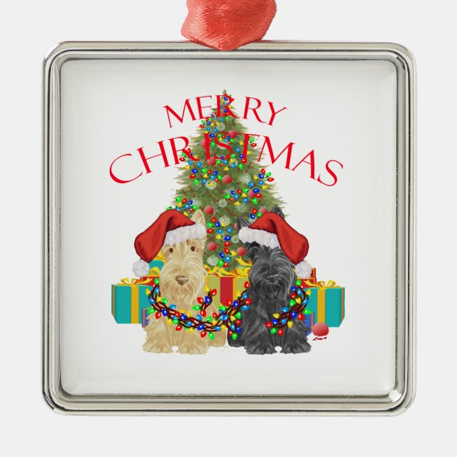 Santa's Helpers Metal Ornament (Front)