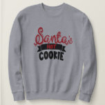 Santa's Hot Cookie Christmas Hoodie, Santa Sweatshirt