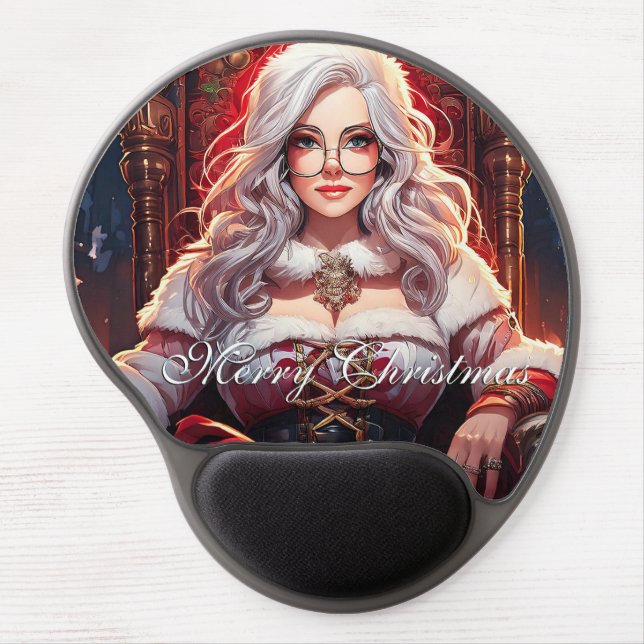 Santa's hottest sister - Merry XMas 03122024_0001 Gel Mouse Pad (Front)