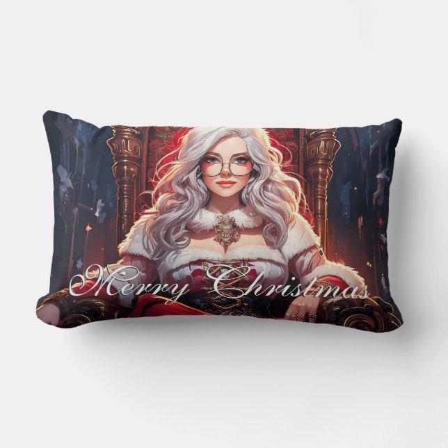 Santa's hottest sister - Merry XMas 03122024_0001 Lumbar Pillow (Front)