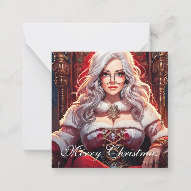 Santa's hottest sister - Merry XMas 03122024_0001 Note Card (Front)