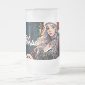 Santa's hottest sister - Merry Xmas 03122024_0004 Frosted Glass Beer Mug
