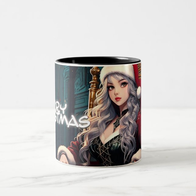 Santa's hottest sister - Merry Xmas 03122024_0004 Two-Tone Coffee Mug (Center)