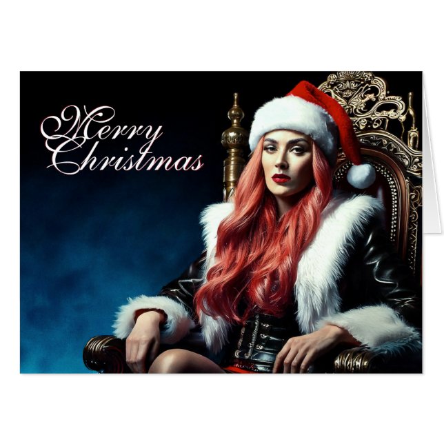 Santa's hottest sister - Merry Xmas 03122024_0011 Card (Front Horizontal)