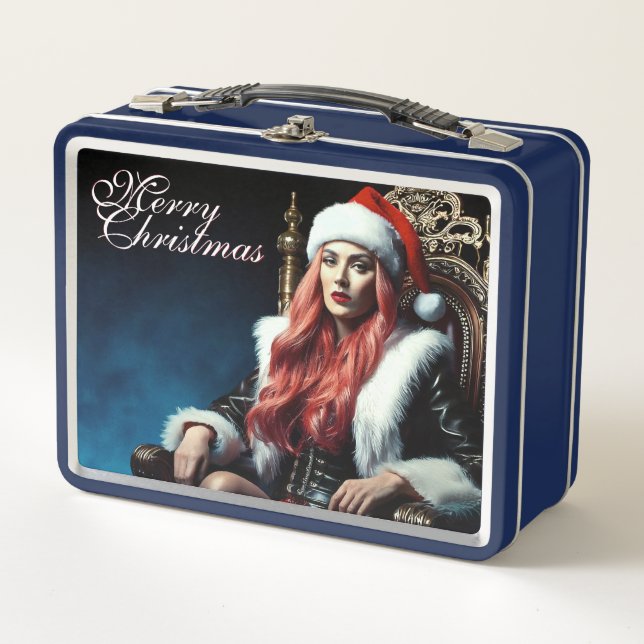 Santa's hottest sister - Merry Xmas 03122024_0011 Metal Lunch Box (Front)