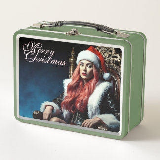 Santa's hottest sister - Merry Xmas 03122024_0011 Metal Lunch Box