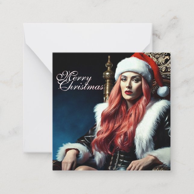 Santa's hottest sister - Merry Xmas 03122024_0011 Note Card (Front)