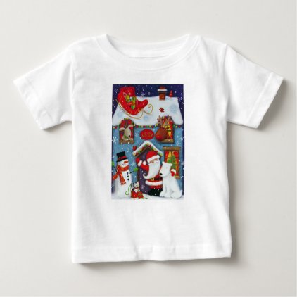 Santa&#39;s House Baby T-Shirt