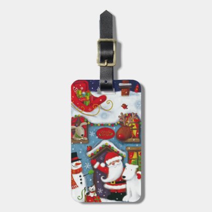 Santa&#39;s House Bag Tag