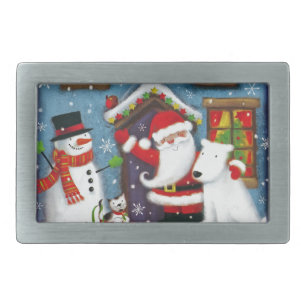 Santa's House Belt Buckle