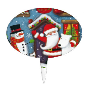 Santa's House Cake Topper