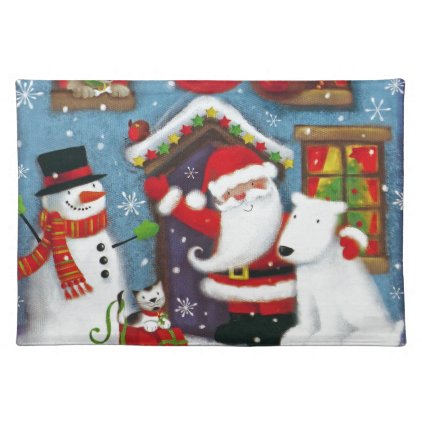 Santa&#39;s House Placemat