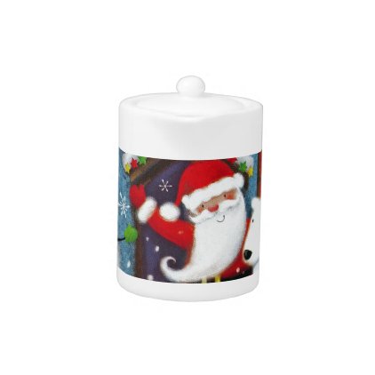 Santa&#39;s House Teapot