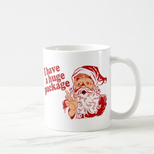 Santas Huge Package Classic White Coffee Mug | Zazzle