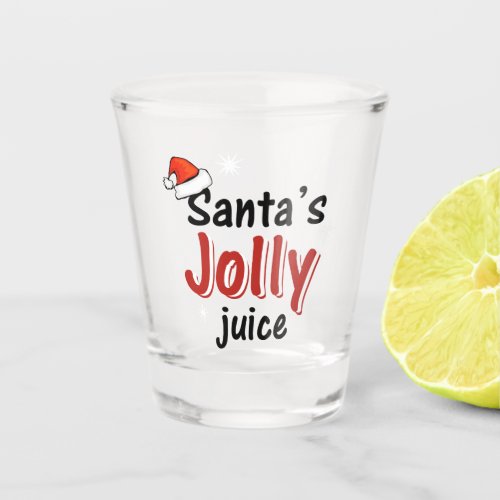 Santas Jolly Juice Christmas Cheer Shot Glass