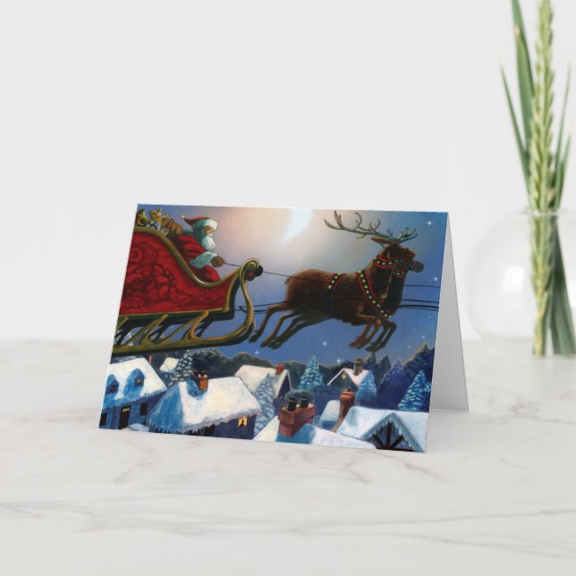 Santa's Journey Holiday Card (Front)