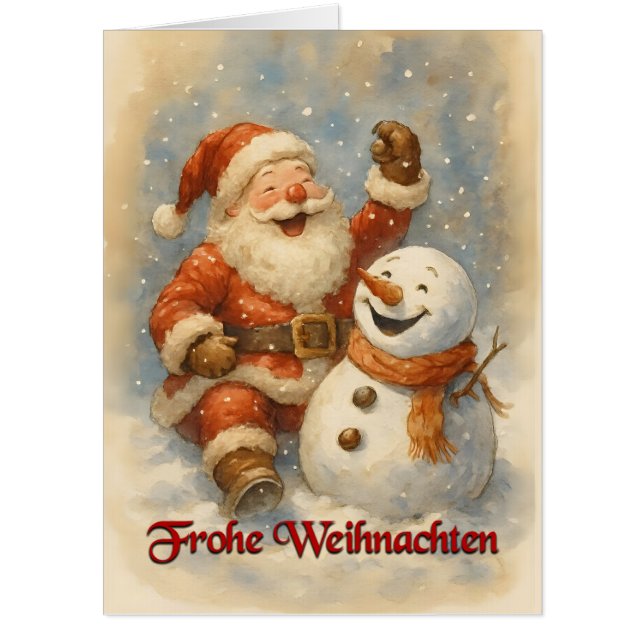 Santas Lachen im Winterzauber Card (Front)