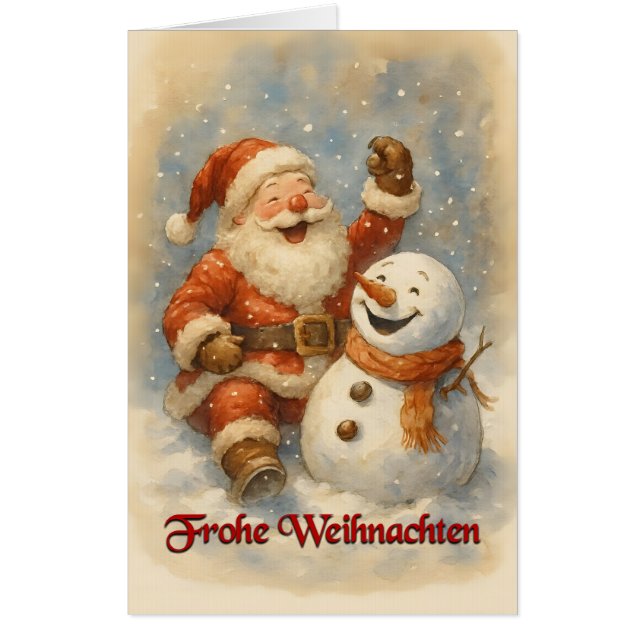 Santas Lachen im Winterzauber Card (Front)